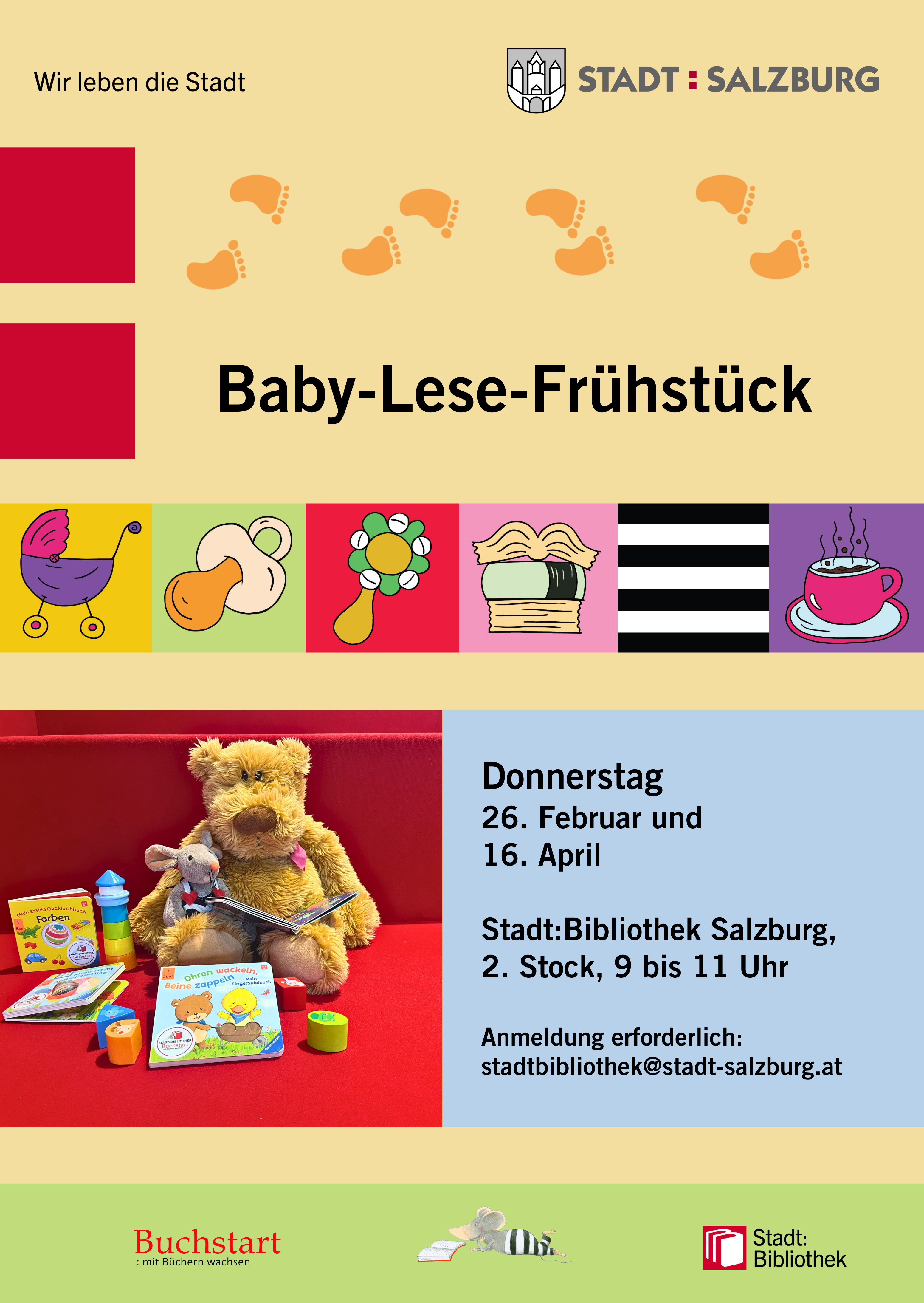 Baby-Lese-Frühstück